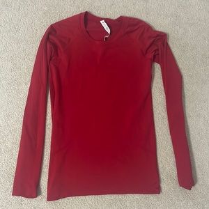 Red lululemon long sleeve